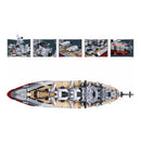 Sluban B1102 Model Kit WWII Bismarck Battleship Large Scale Warship Navy Vessel Boat Military Blocks DIY Construction