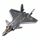 Sluban B1187 Model Kit 1:44 J20 Mighty Dragon Chinese Stealth Fighter Jet Plane Modern PLAAF Building Block DIY Set Toy