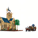 Sluban B1532 Model Kit 44cm Battle Of Sainte Mere Eglise D-Day WWII Paratrooper Army Building Blocks DIY Set Toy