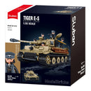 Sluban B1533 Model Kit 1:35 Tiger I Tank German Panzer WWII Army Military Building Blocks DIY Toy Construction Set