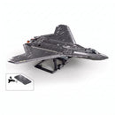 Sluban B1587 Model Kit 1:44 J50 Stealth Fighter Jet Plane - Military Air Force Building Blocks DIY Set Toy
