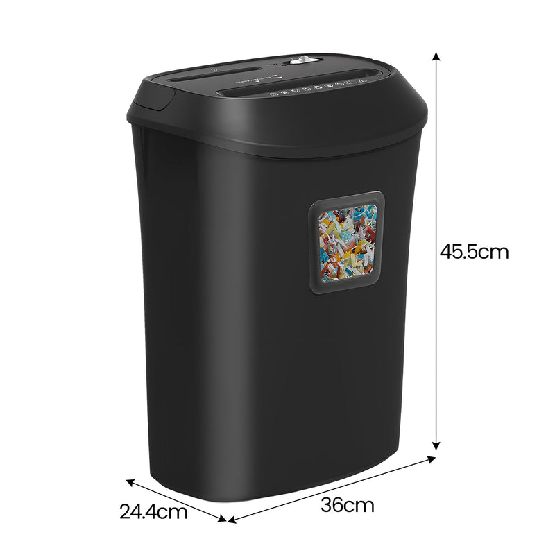 Centurion 25L 12-Sheet Paper Shredder Electric Cross-Cut Home & Office Cutter