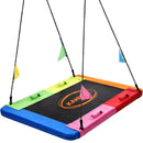 Kahuna Heavy Duty 60 Inch Rectangular Tree Swing With Adjustable 180cm Lifting Ropes Foam Padded Tubes And Full Accessory Kit For Backyard Family Use