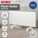 Nobo 2000W T2-NTL4T20 Electric Panel Heater with Timer Tilt Switch Silent Operation & Allergy-Free - Refurbished