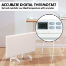 Nobo 2000W T2-NTL4T20 Electric Panel Heater with Timer Tilt Switch Silent Operation & Allergy-Free - Refurbished