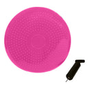 Powertrain 34.5cm Inflatable Stability Disc Balance Wobble Cushion Pink - Sensory Core Trainer for Yoga Pilates Rehab