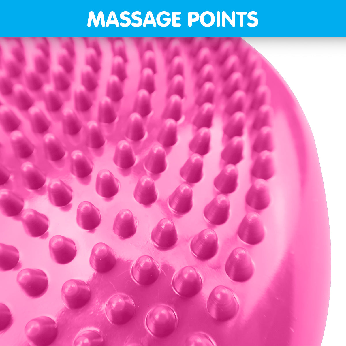 Powertrain 34.5cm Inflatable Stability Disc Balance Wobble Cushion Pink - Sensory Core Trainer for Yoga Pilates Rehab