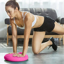 Powertrain 34.5cm Inflatable Stability Disc Balance Wobble Cushion Pink - Sensory Core Trainer for Yoga Pilates Rehab