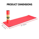 Powertrain Eco-friendly Dual Layer 8mm Yoga Mat | Red Blush | Non-slip Surface And Carry Strap For Ultimate Comfort And Portability