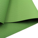 Powertrain 6mm Non-Slip TPE Yoga Mat Double Layer Exercise Pilates Fitness Workout Mat with Carry Strap - Green