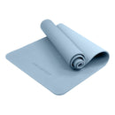 Powertrain 6mm Non-Slip TPE Yoga Mat Double Layer Exercise Pilates Fitness Workout Mat with Carry Strap - Sky Blue
