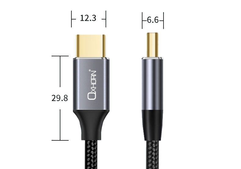 OXHORN CB-U31-CC2B USB 3.1 Type C Gen2 Cable 1m