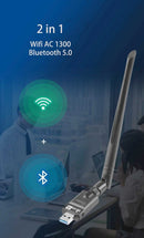 OXHORN UW-1300B USB AC1300 + Bluetooth 5.0 Adapter