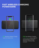 UGreen 10000mAh Power bank with 10W QI Wireless Charging Pad - Black 50578