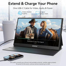 BENFEI 000451BK 15.6" FHD Portable Monitor USB-C HDMI IPS HDR Gaming Display w/ Speakers