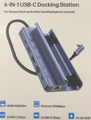 BENFEI 000492GY 6 in 1 Docking 1xHDMI 4K, 2xUSB-A 3.0, 1xUSB-C 3.0, 1xUSB-C PD, 1xRJ45