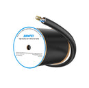BENFEI 000704BK-305MS Pure Copper Cat 6 Cable 305M-Waterproof Black PE+PVC (Shielded) Double-Layer Jacket