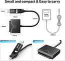 BENFEI 221BK USB 3.0 to SATA III Hard Drive Adapter for 2.5/3.5-inch HDD/SSD with 12V/2A Power Adapter, Support UASP