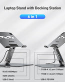 BENFEI 398GY TYPE-C 6-in-1 HDMI+USB-C(10G)+RJ45+2xUSB-A(10G)+PD