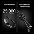BENFEI 405GY-1M USB B to USB C Printer Cable, Nylon Braided, Premium Aluminium Alloy Case 1M