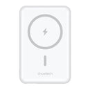 CHOETECH B662-WH USB-A + USB-C + Wireless Magnetic Power bank 5000mAh (White)