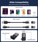CHOETECH CR-001-GY Mfi iPhone to USB-C USB Adapter - Black