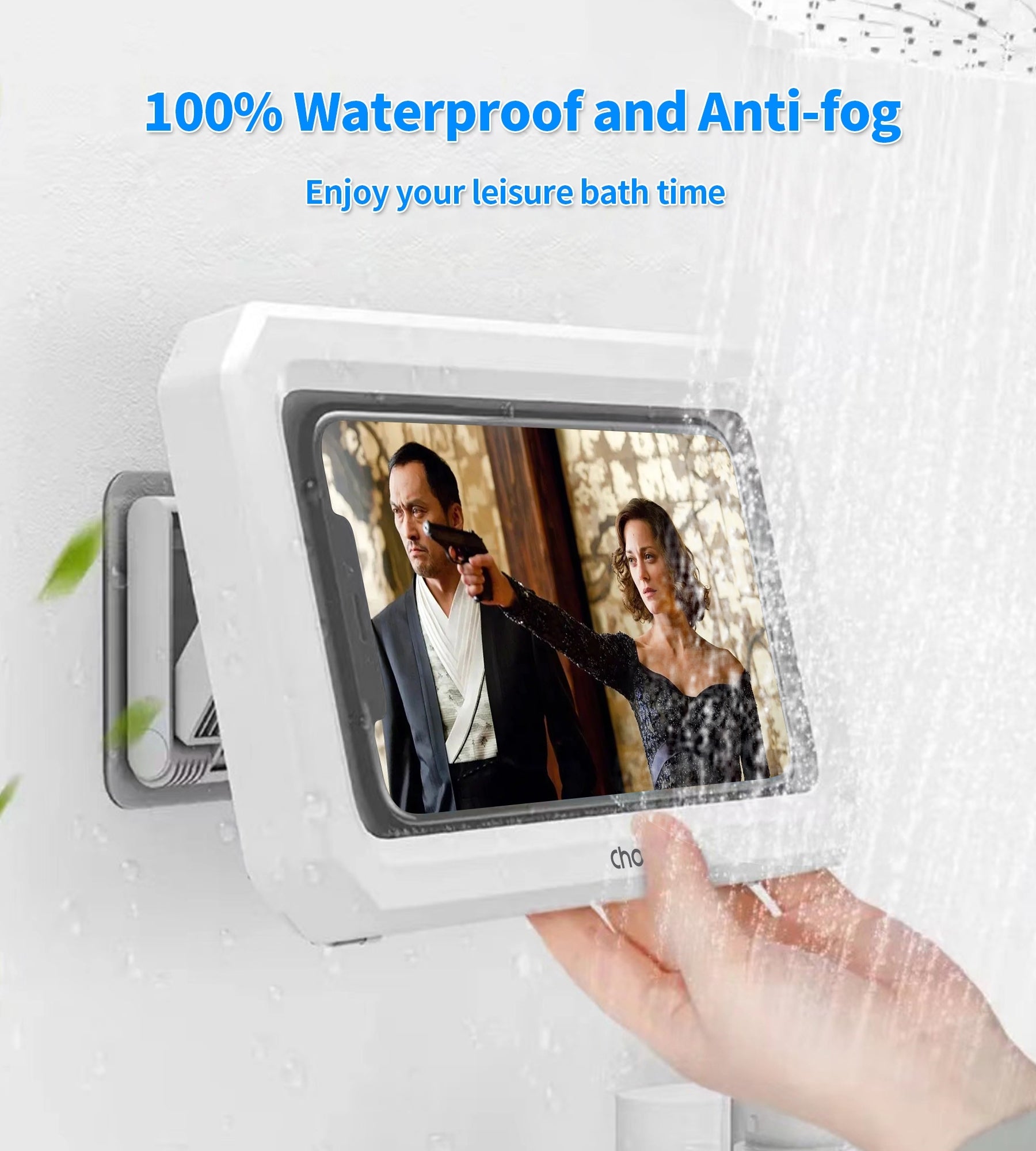 CHOETECH WPC008 Bathroom Waterproof Phone holder (up to 6.7-inch) White