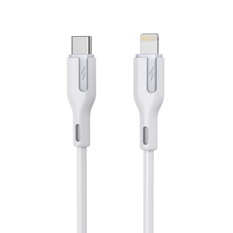 CHOETECH XCL-0002 Silicone USB-C to L Cable 1m White
