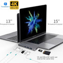 INTACT 9820T 8-in-1 Dual USB-C Adapter for MacBook/Pro HDMI/ Thunderbolt3/USB3.0*3/TypeC/SD/TF