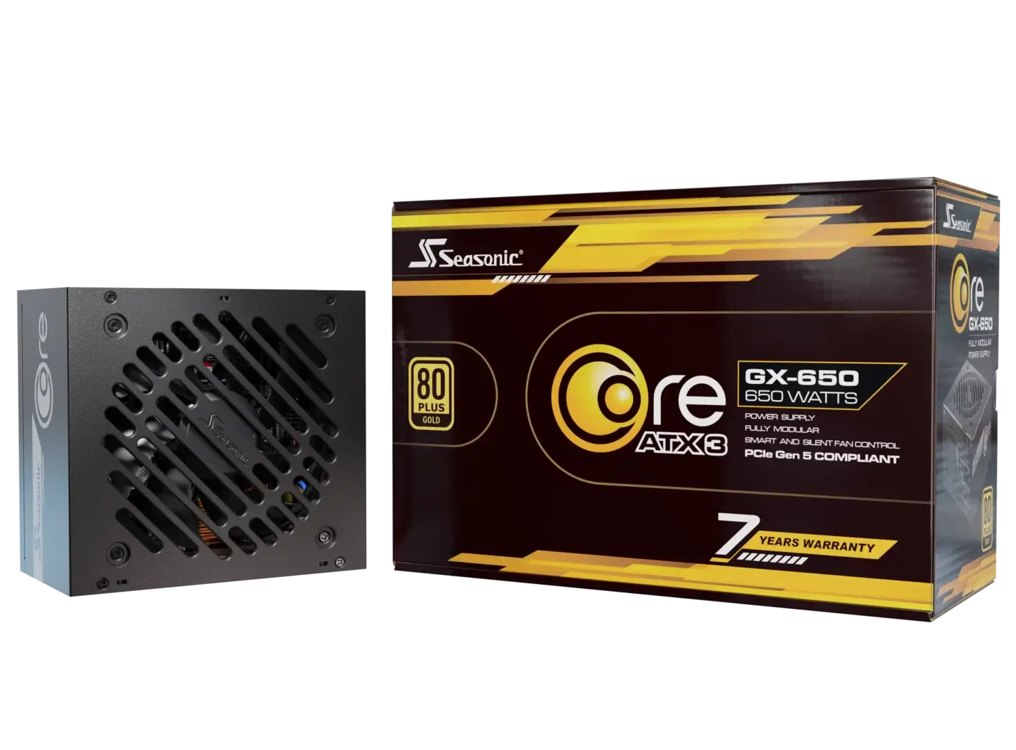 Seasonic Core GX-650 ATX3 80 Plus Gold Full Modular 650W PSU (SRP-CGX651-A5A32SF)