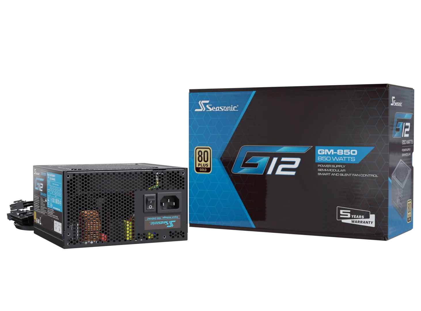Seasonic 850W G12 V1.5 GM-850 Semi-Modular 80 PLUS Gold ATX PSU