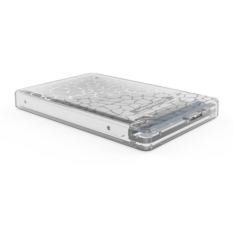 Simplecom SE101 Compact Tool-Free 2.5'' SATA to USB 3.0 HDD/SSD Enclosure Transparent Clear