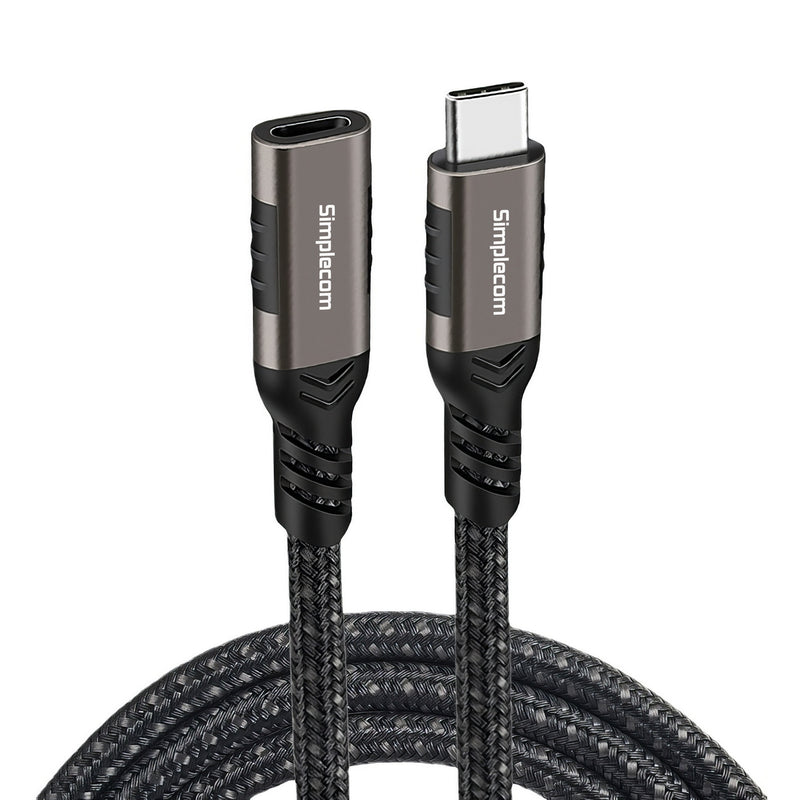 Simplecom CAU620 USB-C Male to Female Extension Cable USB 3.2 Gen2 PD 100W 20Gbps 2M