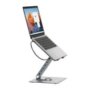 Simplecom CHT660 Adjustable Aluminium Laptop Stand with 6-Port USB-C Docking Station Dual 4K HDMI Display