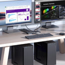 Simplecom KM430 Dual HDMI Monitor KVM Switch for 2 Computers with 4-Port USB Hub 4K@60Hz Keyboard Hotkey