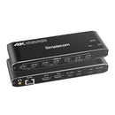 Simplecom KM590 2-Port USB-C Dual 4K HDMI Monitor KVM Switch and Docking Station with Network Sharing