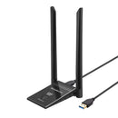 Simplecom NW628v2 AX1800 Dual Band WiFi 6 USB Adapter with 2x 5dBi High Gain Antennas