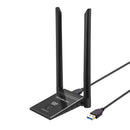 Simplecom NW628v2 AX1800 Dual Band WiFi 6 USB Adapter with 2x 5dBi High Gain Antennas