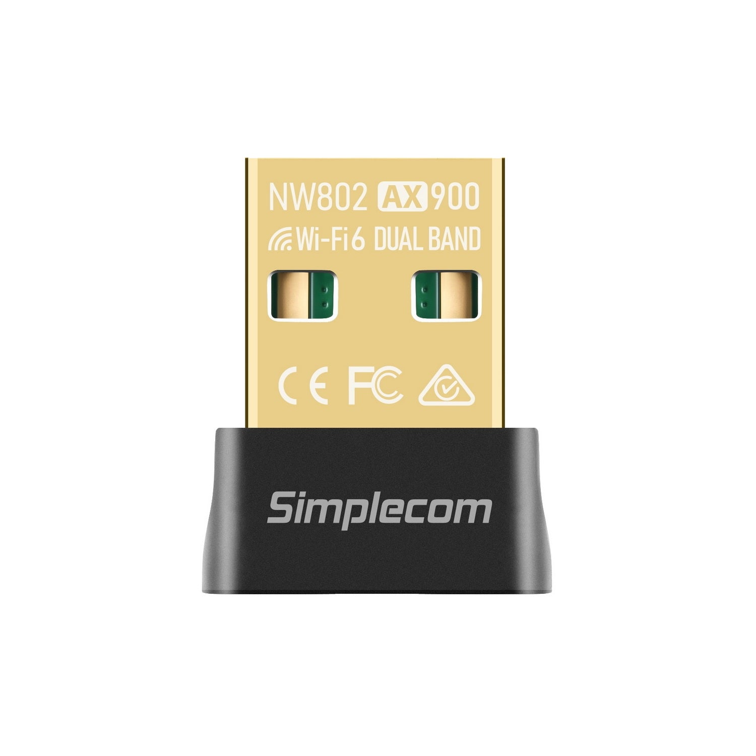 Simplecom NW802 AX900 Dual Band Wi-Fi 6 USB Wireless Nano Adapter