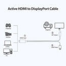 Simplecom TH201 HDMI to DisplayPort Active Converter Cable 4K@60hz USB Powered 2M