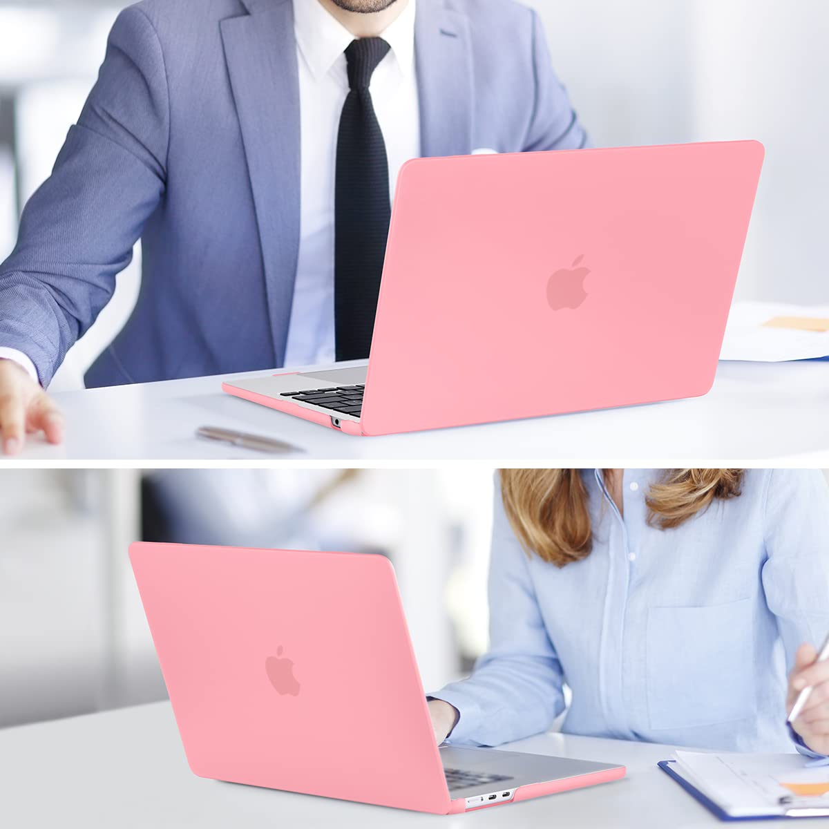 15 inch Air 2023 MacBook Air Matte Case A2941 M2 Chip Hard Shell Case Keyboard Cover Pink