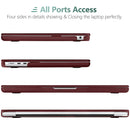 15 inch Air 2023 MacBook Air Matte Case A2941 M2 Chip Hard Shell Case Keyboard Cover Wine Red