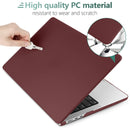 15 inch Air 2023 MacBook Air Matte Case A2941 M2 Chip Hard Shell Case Keyboard Cover Wine Red