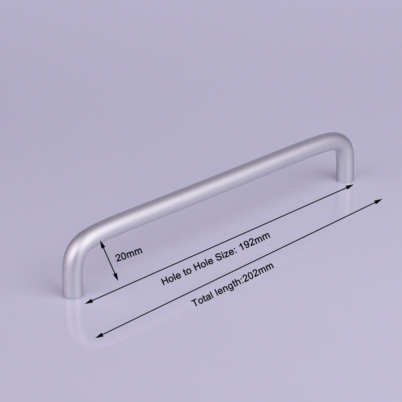 Aluminium Kitchen Cabinet Handles Drawer Bar Handle Pull 192mm