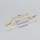 Gold Zinc Kitchen Cabinet Handles Drawer Bar Handle Pull 128mm