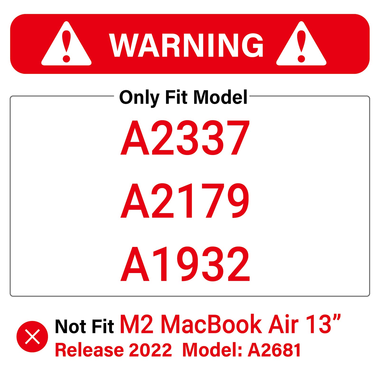 Suitable for MacBook Air 13 Inch Case 2022 2021 2020 2019 2018, A1932, A2179, A2337 Shell Case Keyboard Cover Grey