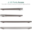 Suitable for MacBook Air 13 Inch Case 2022 2021 2020 2019 2018, A1932, A2179, A2337 Shell Case Keyboard Cover Grey