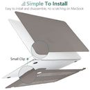 Suitable for MacBook Air 13 Inch Case 2022 2021 2020 2019 2018, A1932, A2179, A2337 Shell Case Keyboard Cover Grey