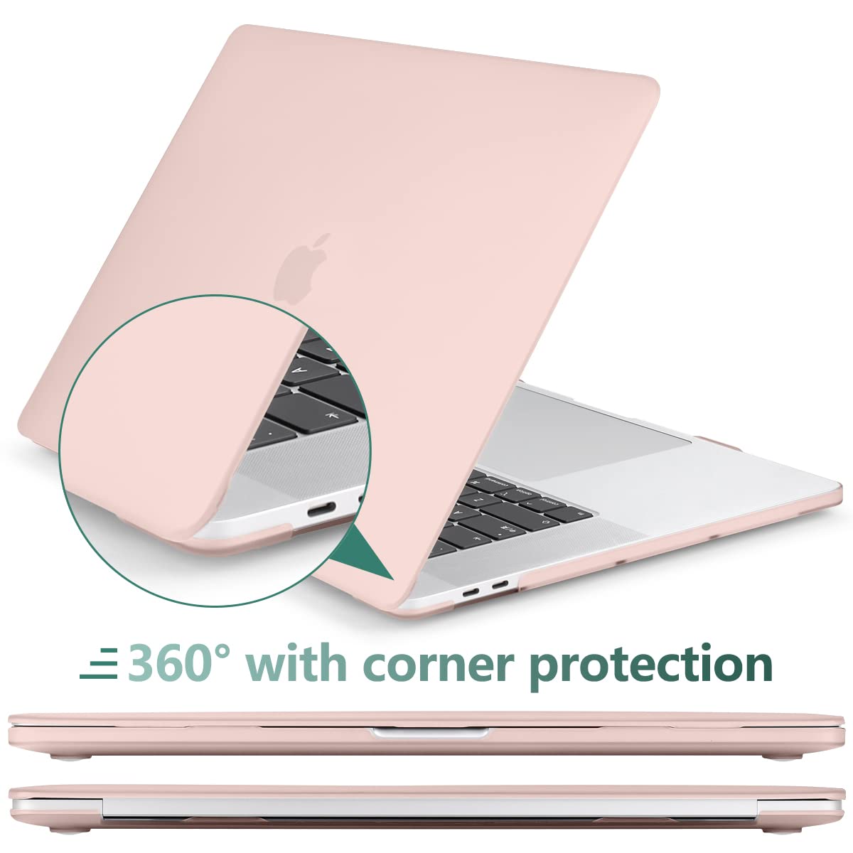 Suitable for Sold Pink MacBook Pro 13 Inch Case 2016-2023 M1 M2 A2338 A2289 A2251 A2159 Hard Shell Case Keyboard Cover
