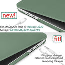 Suitable for Midnight Green MacBook Pro 13 Inch Case 2016-2023 M1 M2 A2338 A2289 A2251 A2159 Hard Shell Case Keyboard Cover